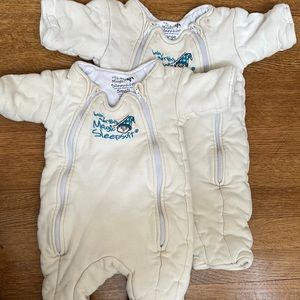 2 magic Merlin sleep sacks - small + large